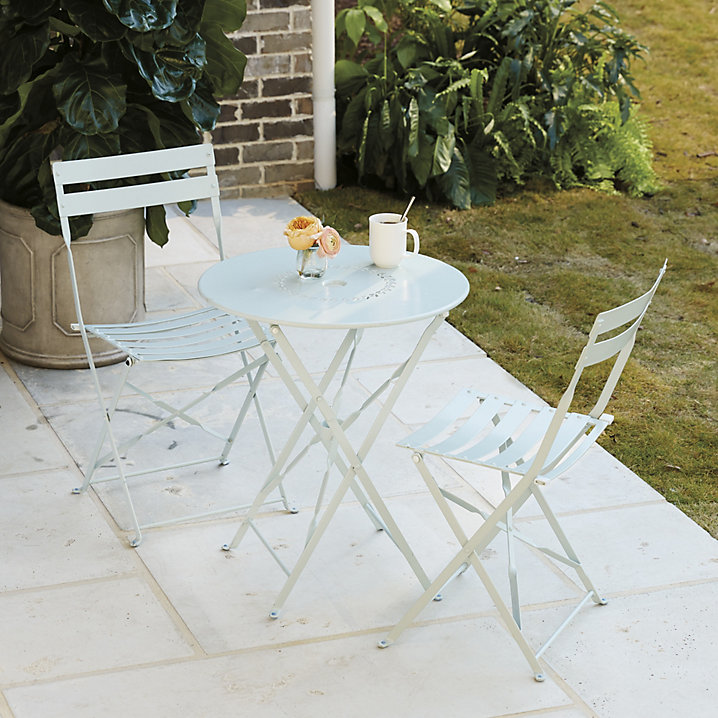 Caf&eacute; 3-Piece Folding Table Dining Set - White