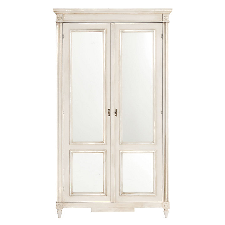 Casa Florentina Louis XVI Armoire with Mirrored Doors