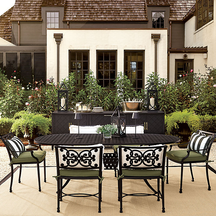 Canopy Stripe Sunbrella Outdoor Pillow