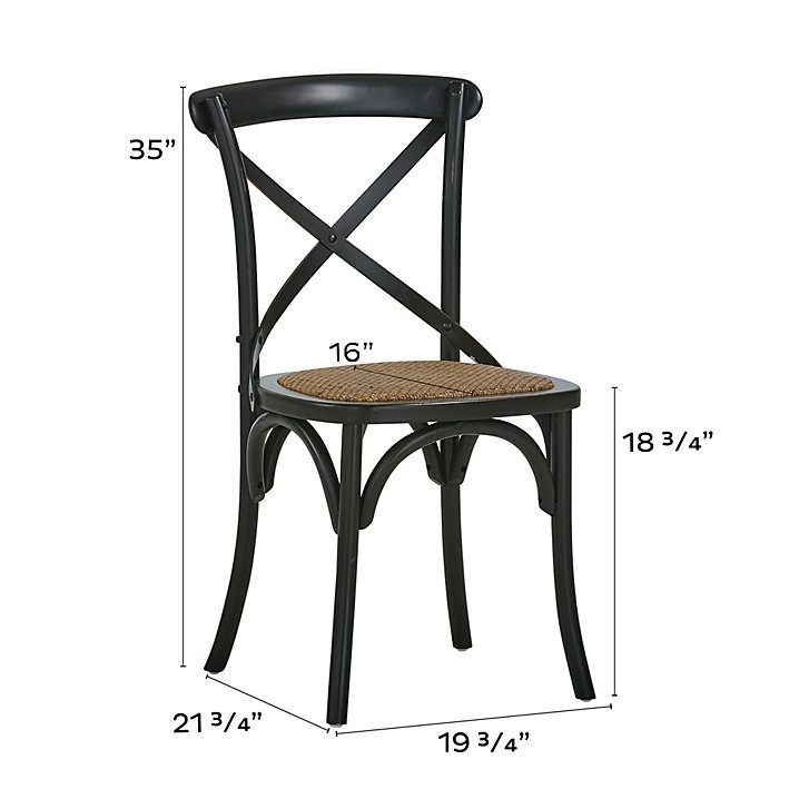 Constance Side Chairs - Set of 2 - Black