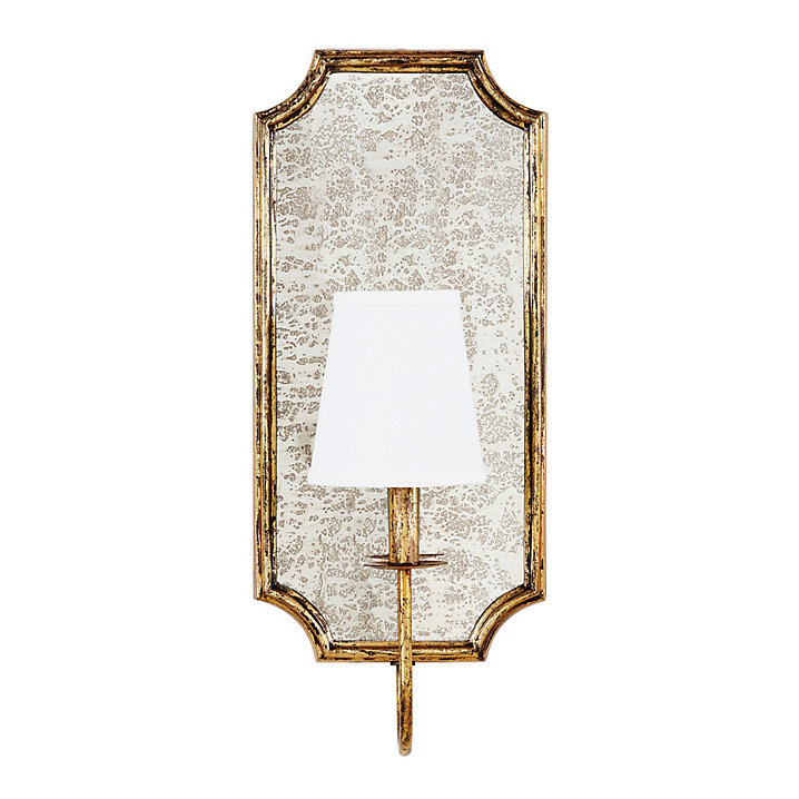 Cora 1-Light Antique Mirror Sconce
