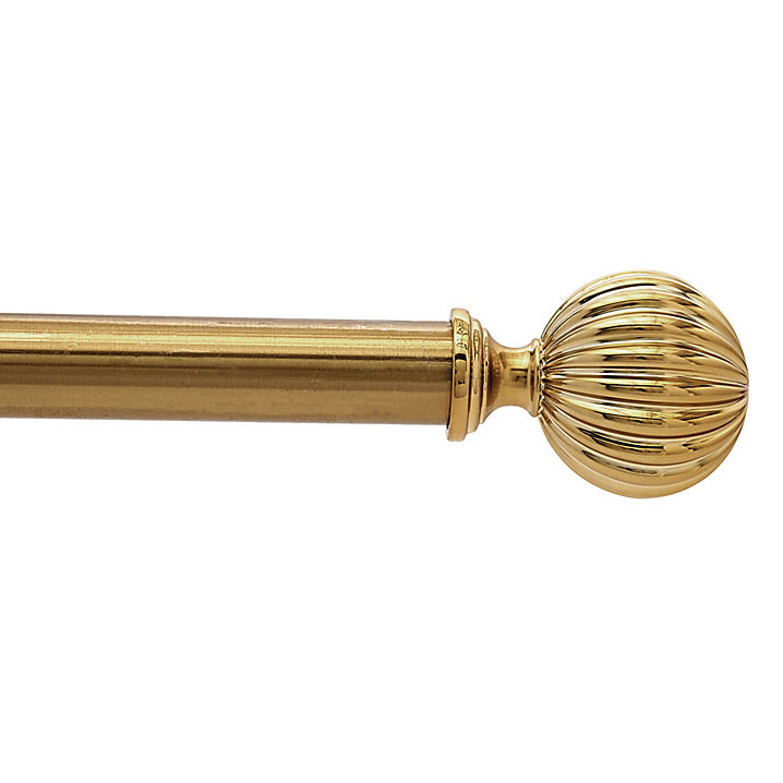 Fluted Ball Drapery Finial - Set of 2