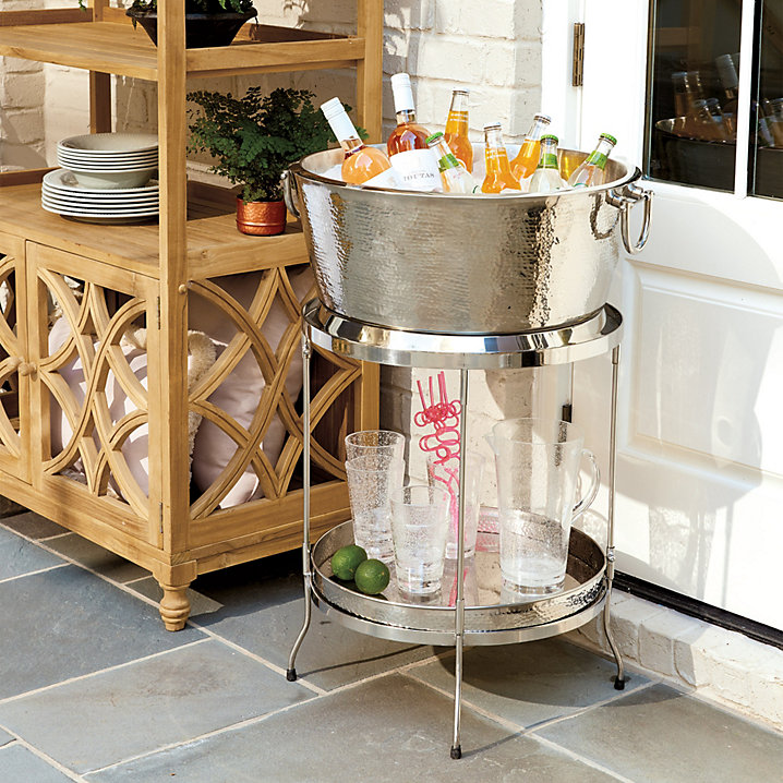 Avalon Double Walled Beverage Tub with Stand & Tray