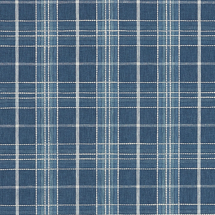 Barkley Plaid Blue Fabric by the Yard