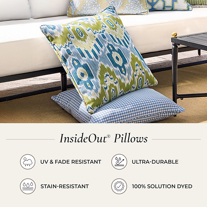 Benjamina InsideOut Fringed Outdoor Pillow