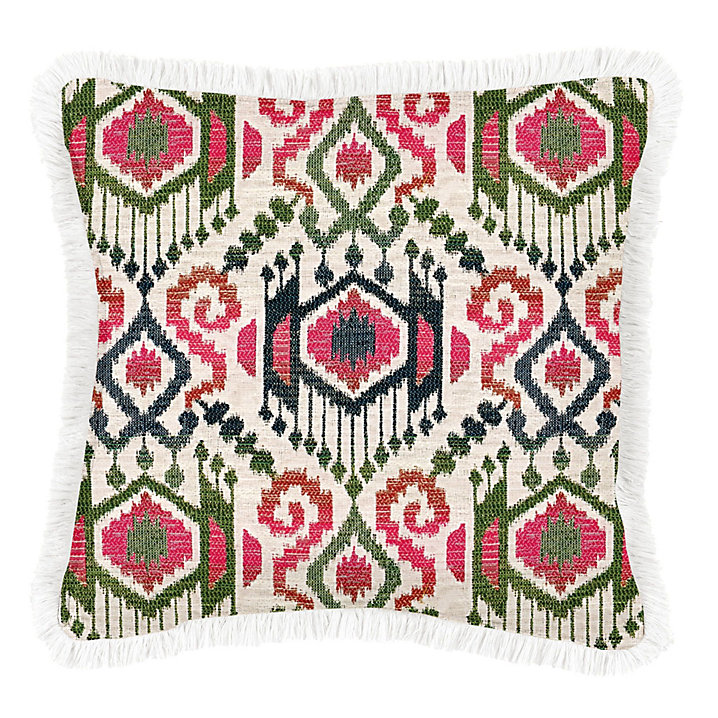 Benjamina InsideOut Fringed Outdoor Pillow